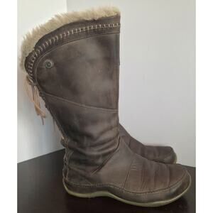 The North Face Moccasin Janey Insulated Boots Lace Back Womens 7 Waterproof